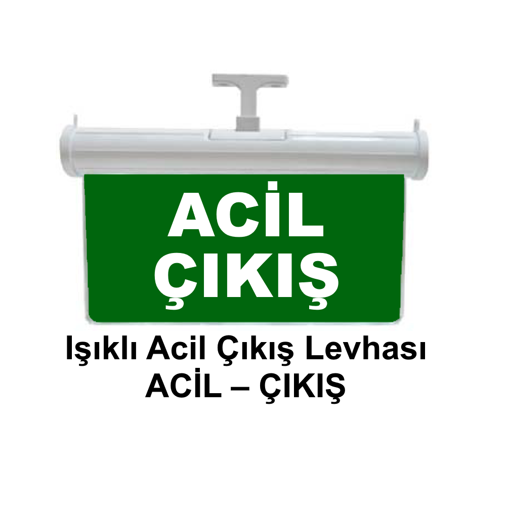 Işıklı Acil Çıkış Levhası (Acil Çıkış) GN-AC28